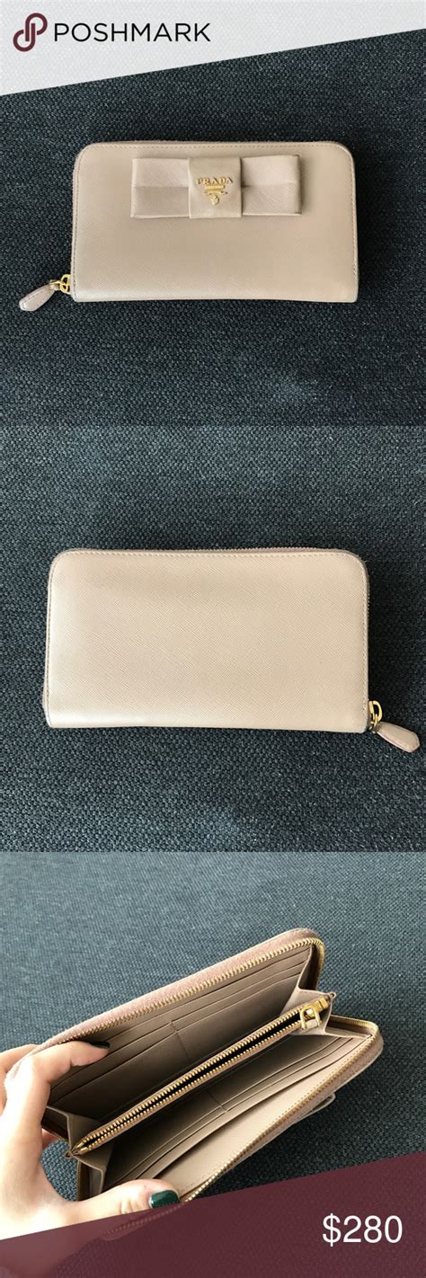 prada wallet saffiano bow|prada saffiano wallet dupe.